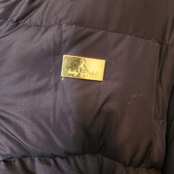 Baby Phat Black Puffer Jacket Zipper Fur Hood - Picture 3 of 8